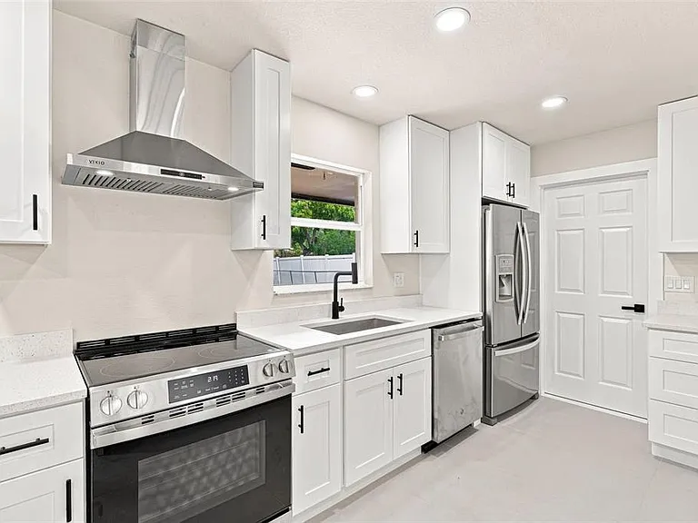 Renovated kitchen detail shot