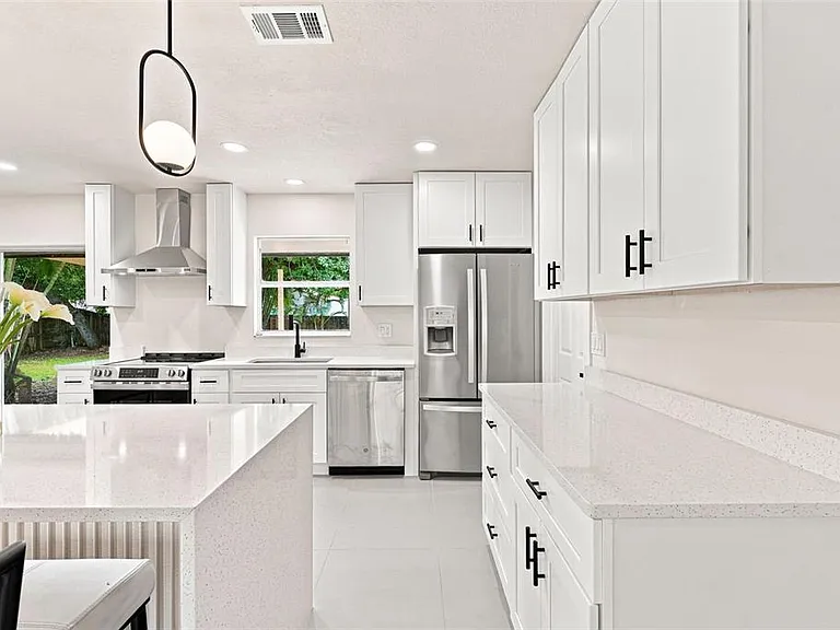 Renovated kitchen detail shot